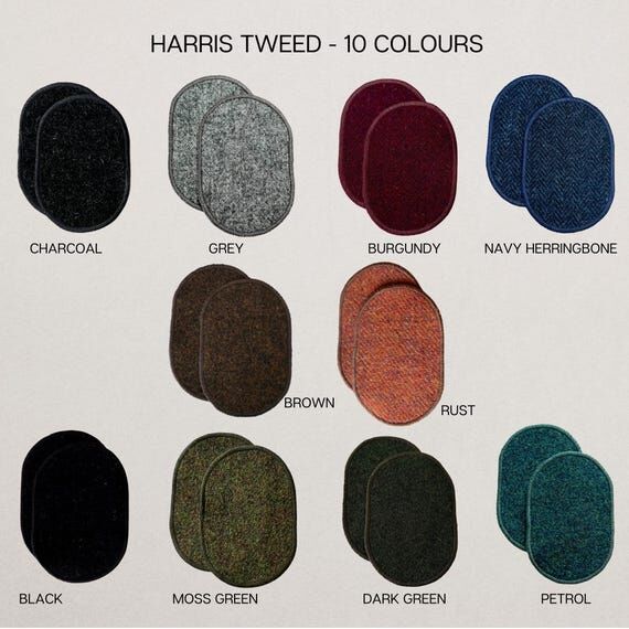 Harris Tweed® Elbow Patches, Jacket Elbow Pa...