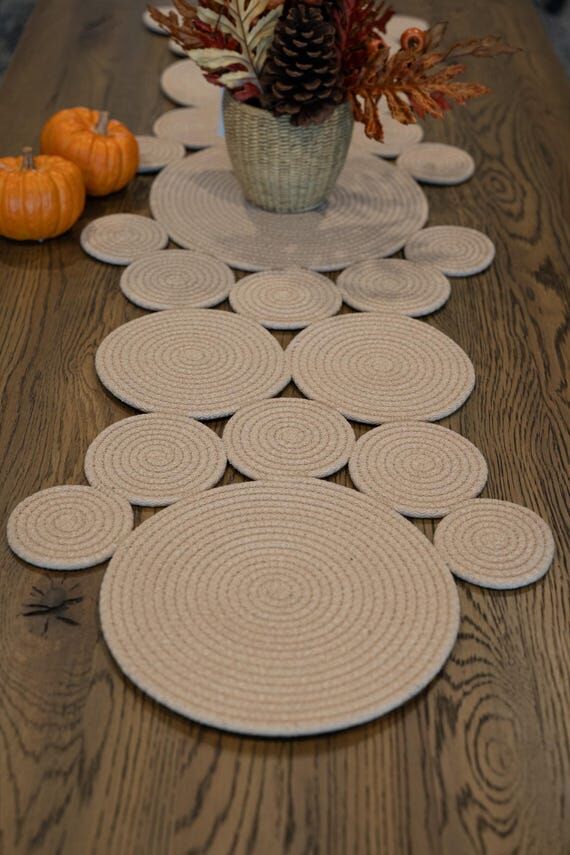 Handmade Cotton Table Runner: Farmhouse Weddi...