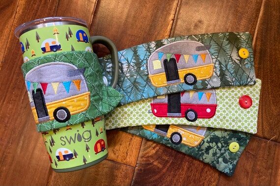 Glamper/Camping themed Mug Wraps...