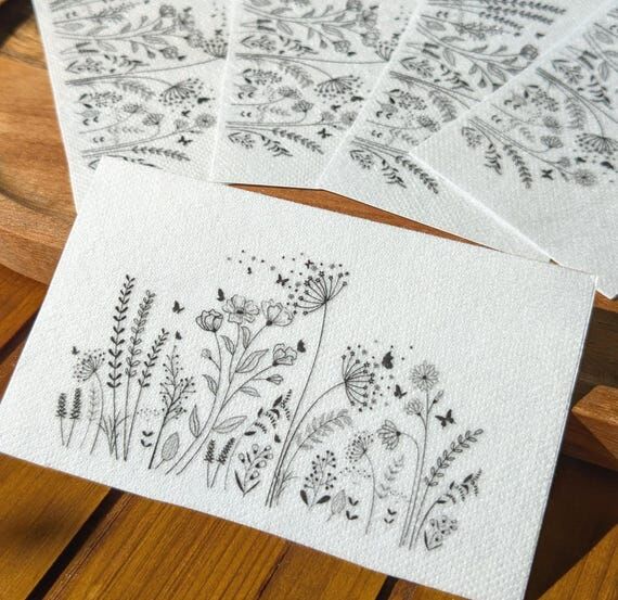 Wild Grasses Embroidery Pattern: Water-Solubl...