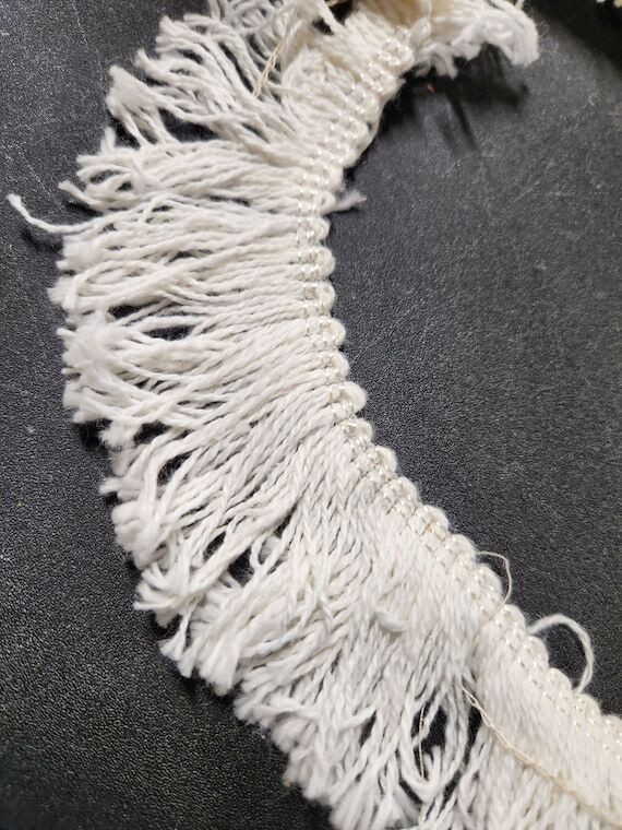 Vintage Decorative Cotton Fringe Trim, 2 inch...