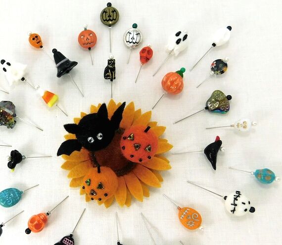 Halloween Decorative Sewing Pins, Jack O' Lan...