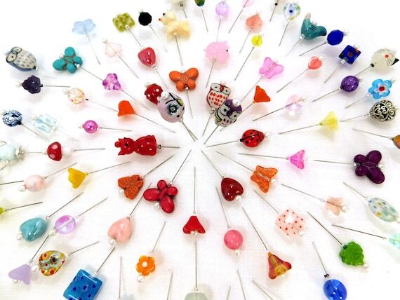 Decorative Pin Full Assortment, Glass, Wide V...