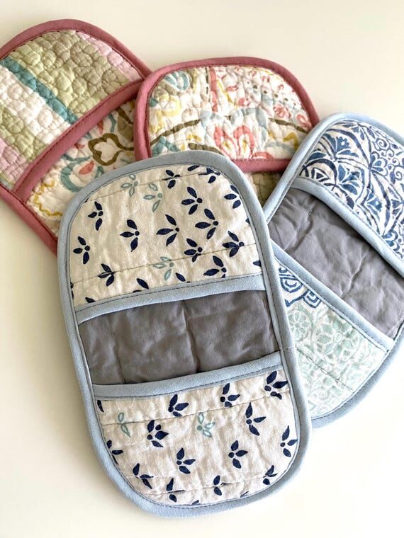Pastel color pinch finger tip Mini Pot Holder...