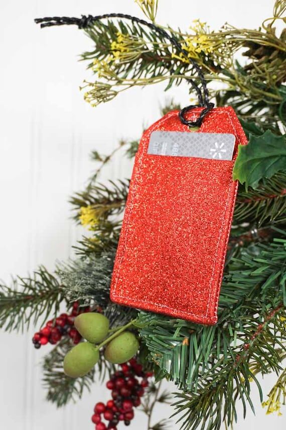 Tag Shaped Gift Card Holder Sewing Pattern: D...