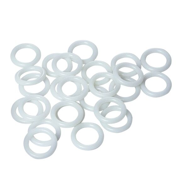 White Sew On Rings - UV Stable, Roman Shade S...