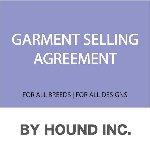 SELLING AGREEMENT for selling ALL Designs fin...