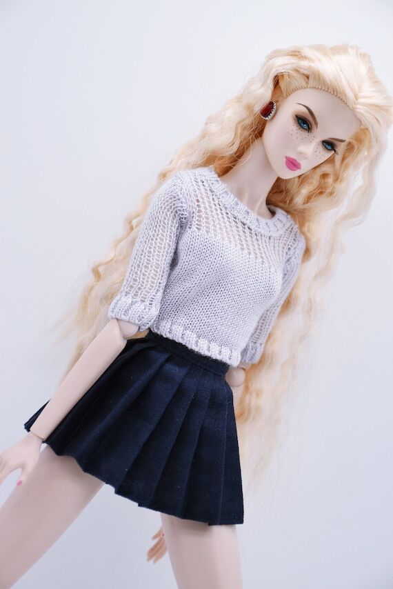 C011 Handmade Pleated Skirt Doll Clothes Doll...