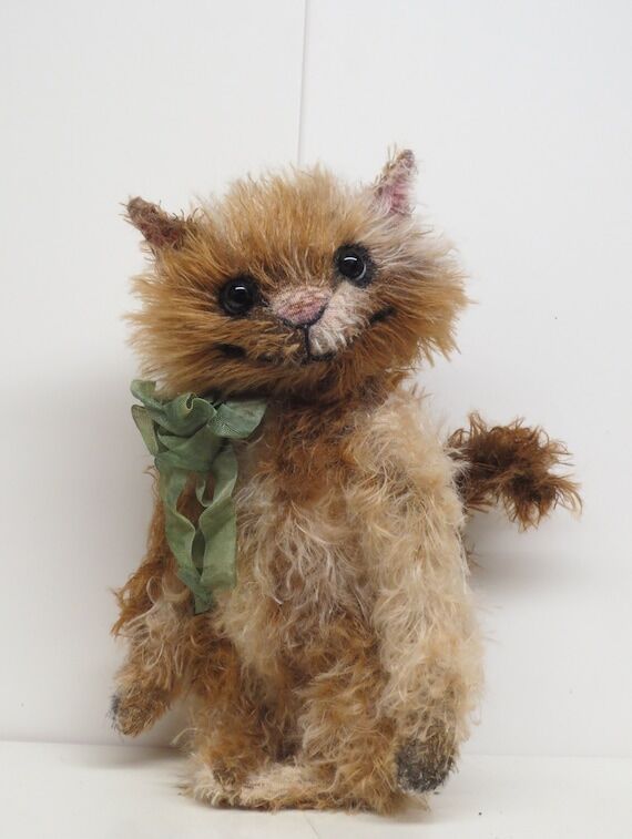 Mohair Calico Cat Whimsical Free Standing Kit...