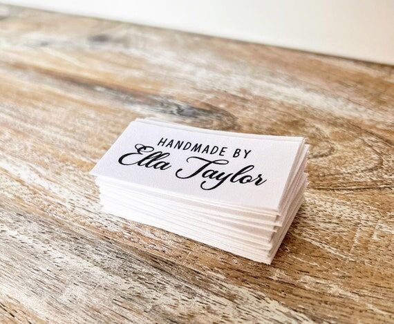 Fabric sewing name tags, 40 (No Social Media) cotton name lab...