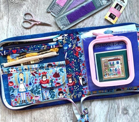Embroidery Project Organizer Zippered, Travel...