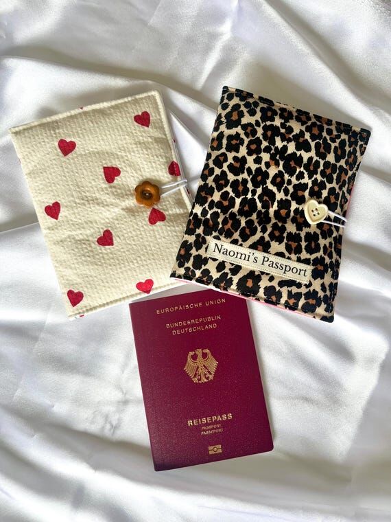 Passport cover - customizable - 27 fabrics - ...