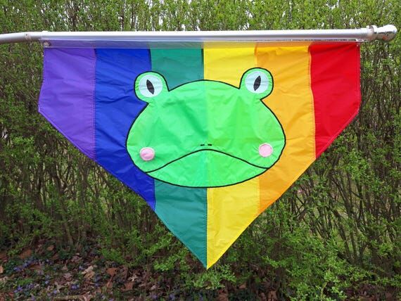 Custom Pride Frog Banner - Queer Made, Handma...