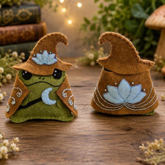 Whimsical Frog Wizard Sewing Pattern: Felt Ma...