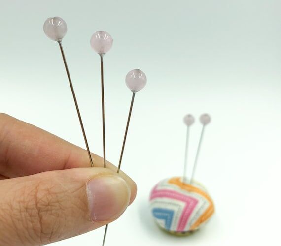 Real Rose Quartz Gemstone Decorative Sewing P...