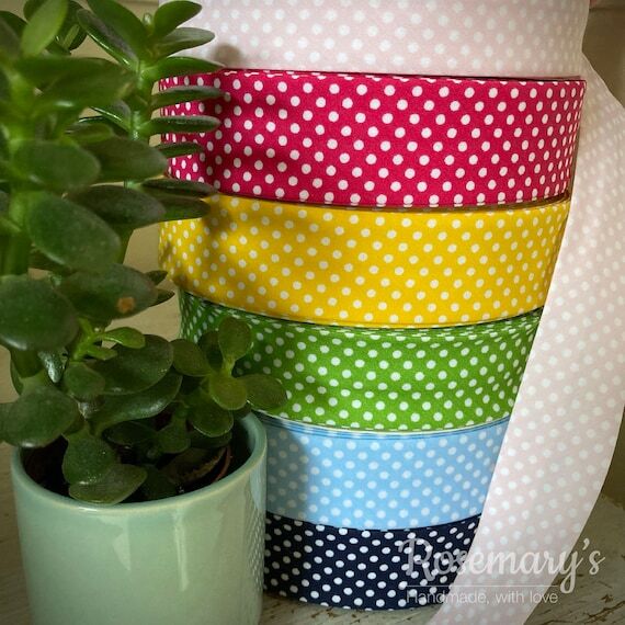 Polka Dot 31 Colours to choose 30mm Poly-Cott...