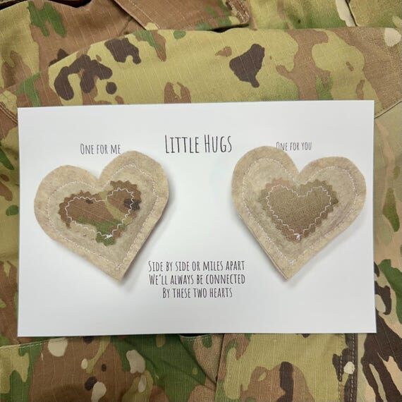 Camo Pocket Hugs, Military Deployment Gift, A...