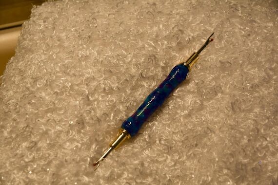 Galaxy Blue Handmade Seam Ripper | Resin Sewi...