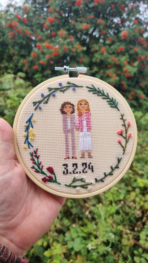 Cross stitch - Anniversary present - Housewar...