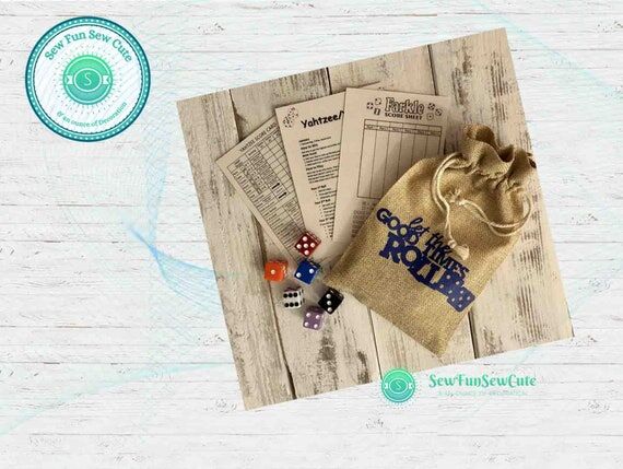 Farkle & Yahtzee Dice Game in a bag. Good fo...