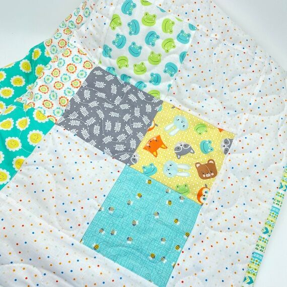 Woodland Baby Quilt for Boy or Girl; Gender N...