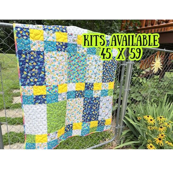 Baby/Toddler Girl Quilt Kit: Pre-Cut Fabrics ...