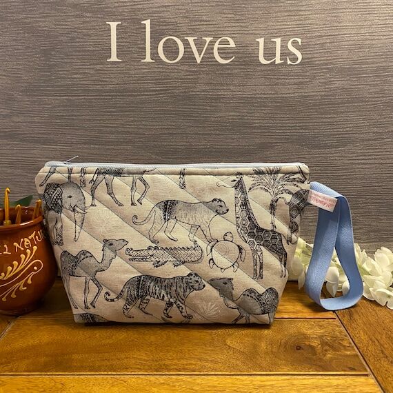 Wild Animals Project Bag: Quilted Knitting No...