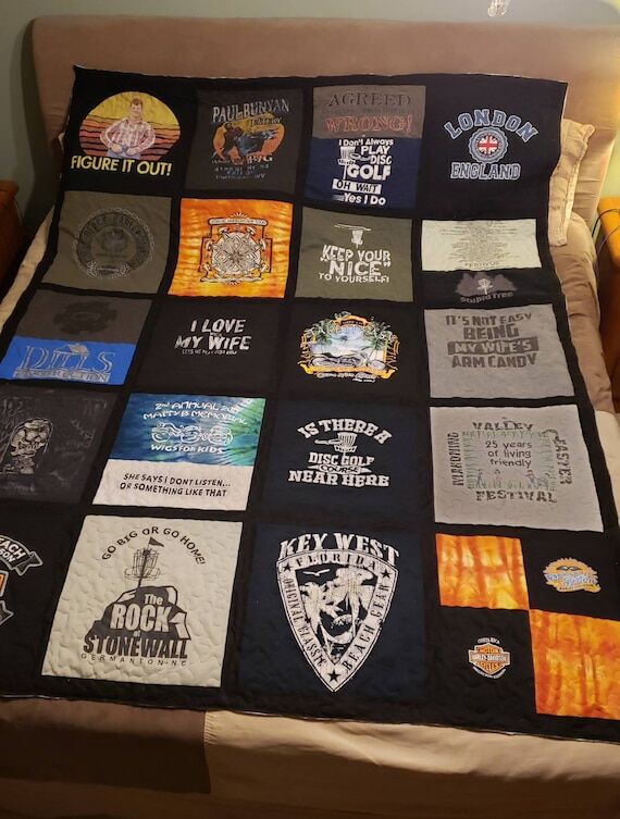 Custom t-shirt quilt or shirt quilt, memory q...