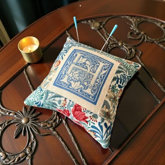 Handmade William Morris Pincushion - Floral S...