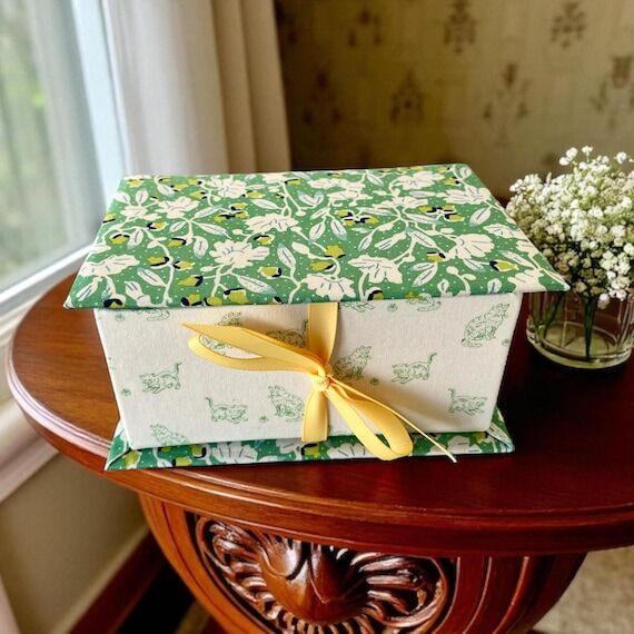 Handmade Fabric Covered Storage Box – Andov...