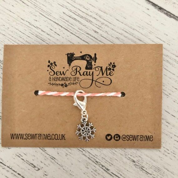 Snowflake stitch marker/progress keeper / tra...