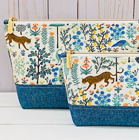 Menagerie Print Zipper Pouch: Rifle Paper Co....