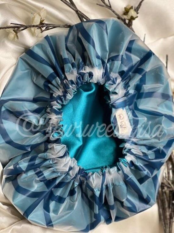 Waterproof Satin Lined Shower Cap...