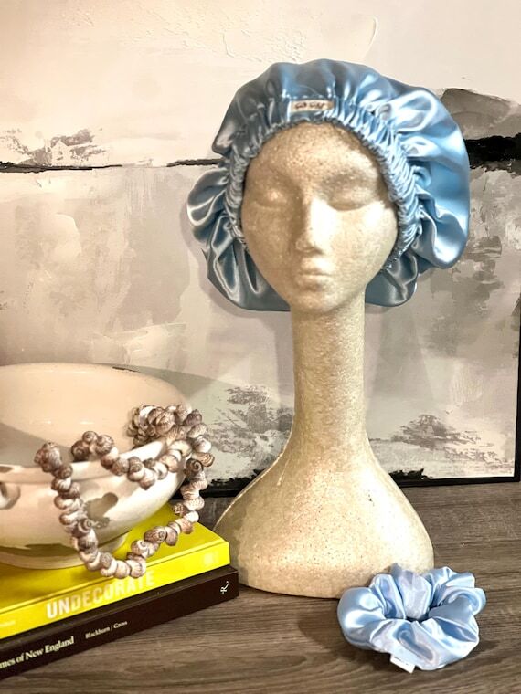 Reversible Satin Hair Bonnet Gift Set – Han...