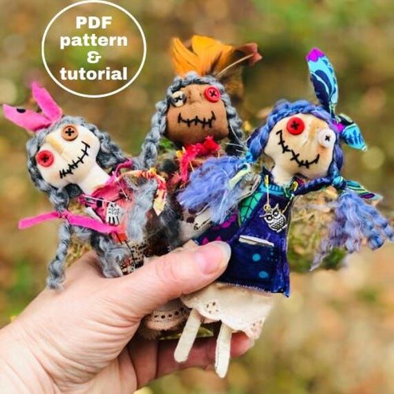Grungy Grammy Doll Sewing Pattern: 6" Mi...