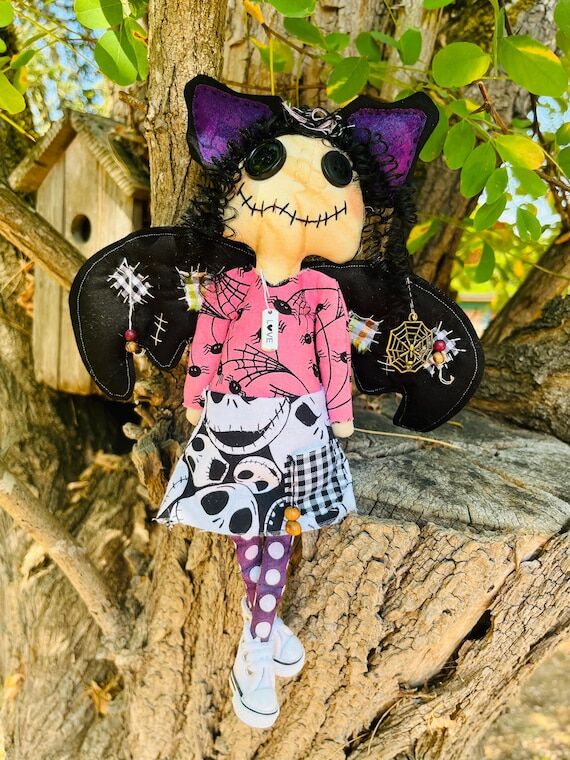Molly Batty Grammy Junky Grungy Doll,handmade...