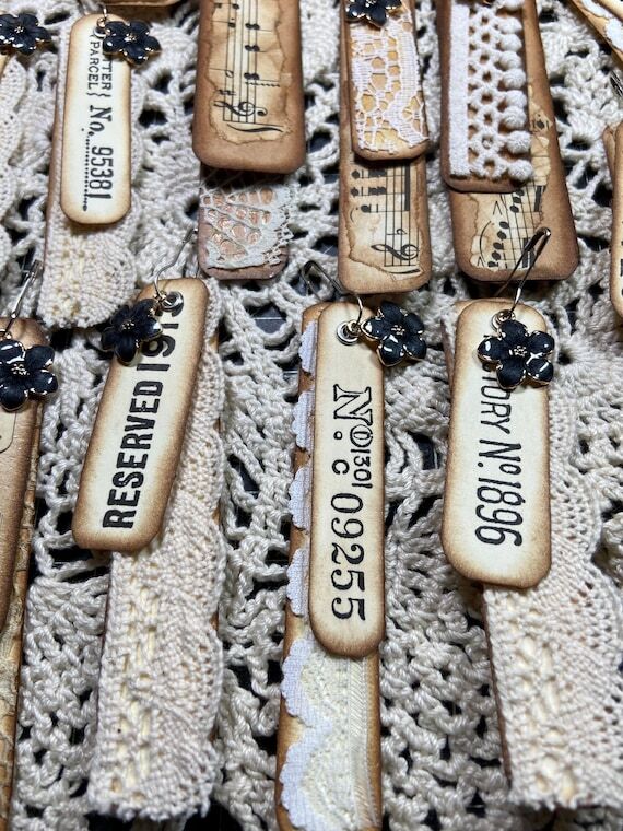 Handmade Journal Dangle Charm Set of Ten...