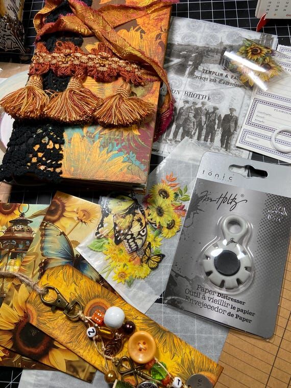 Handmade Journal Kit Ephemera Book Notebook D...