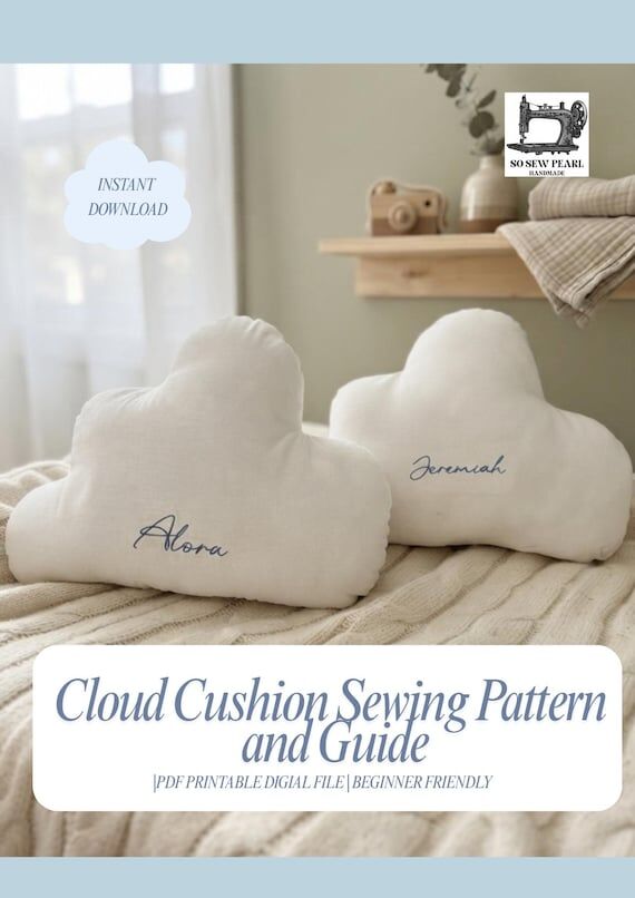 Cloud Cushion Sewing Pattern | Beginner Frien...