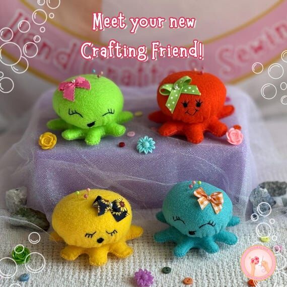 Handmade Octopus Pincushion - Pincushion for ...