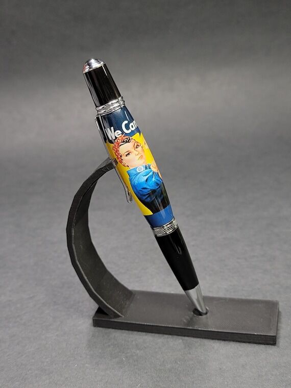 Rosie the Riveter pen, We Can Do It slogan. H...
