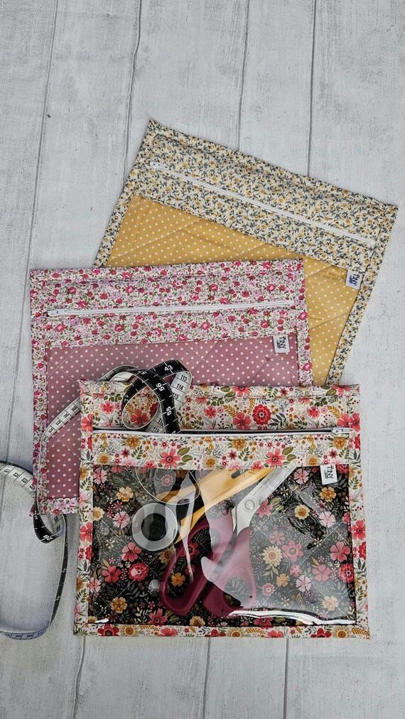 Sewing Project Wallet/ Small Project Case/ 9...