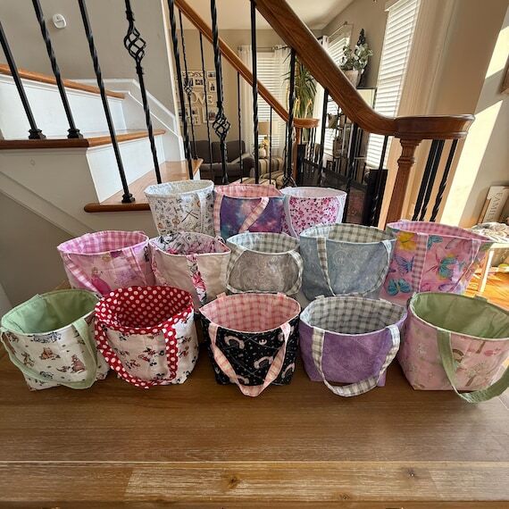 Handmade Mini Tote Bag–Small Fabric Tote fo...