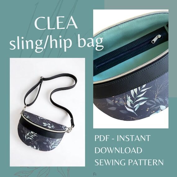Fanny pack sewing pattern - Clea sling / hip ...