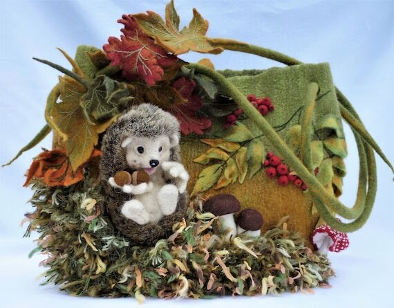 Valentine's Day Shoulder bag Hedgehog gift fo...