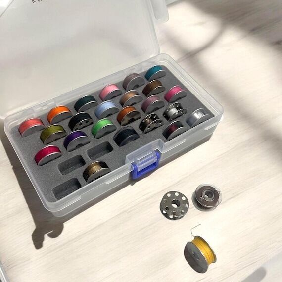 Japanese Bobbin Organiser Case for 26 Bobbins...