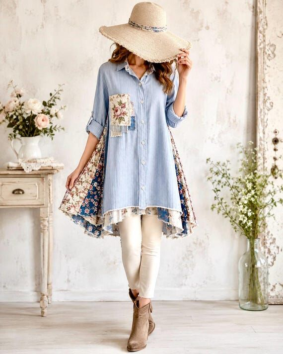 Upcycled Collage Swing Tunic Maker's Guide, R...