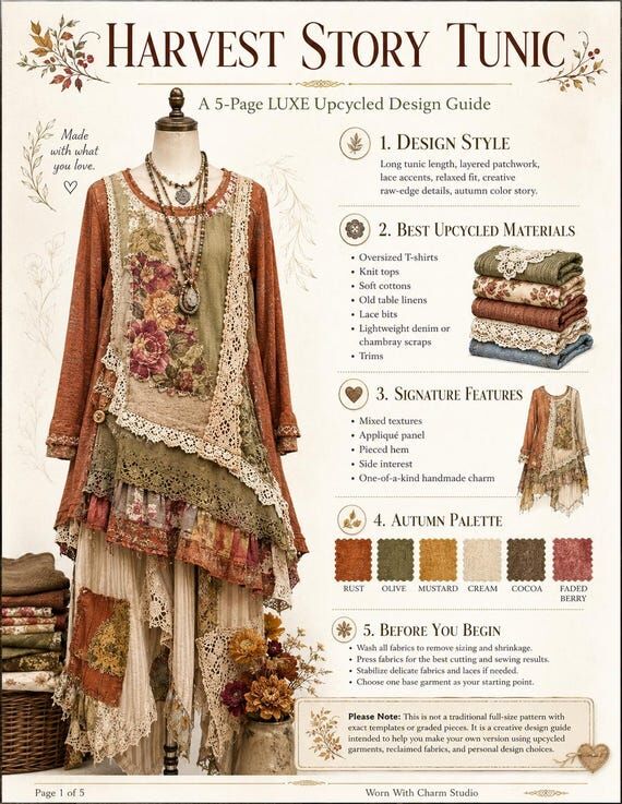 Upcycled Autumn Tunic Sewing Guide | Art-To-W...