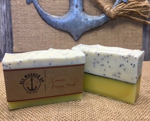 Lemon Poppy Seed - Handmade Soap - Vegan - Ho...