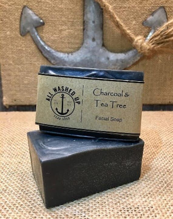 Charcoal & Tea Tree Facial Bar - Handmade Soa...